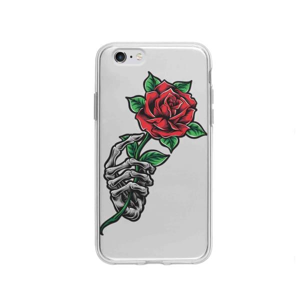 Coque Pour iPhone 6 Rose Squelette - Coque Wiqeo 5€-10€, Albert Dupont, Fleur, iPhone 6, Squelette Wiqeo, Déstockeur de Coques Pour iPhone