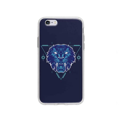 Coque Pour iPhone 6 Tigre Géométrique - Coque Wiqeo 5€-10€, Estelle Adam, Illustration, iPhone 6, Motif Wiqeo, Déstockeur de Coques Pour iPhone