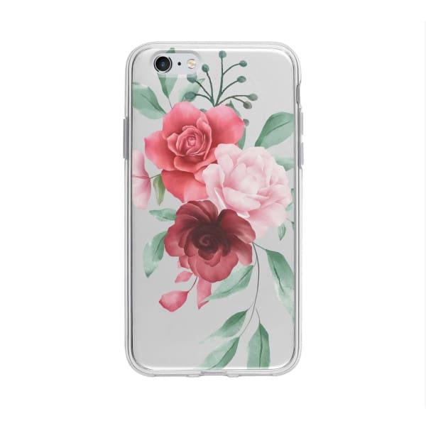 Coque Pour iPhone 6S Composition Florale - Transparent