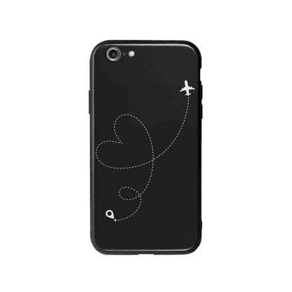 Coque Pour iPhone 6S Plus Avion Cœur - Coque Wiqeo 5€-10€, Estelle Adam, Illustration, iPhone 6S Plus Wiqeo, Déstockeur de Coques Pour iPhone