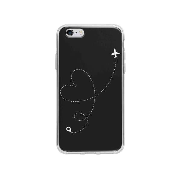 Coque Pour iPhone 6S Plus Avion Cœur - Coque Wiqeo 5€-10€, Estelle Adam, Illustration, iPhone 6S Plus Wiqeo, Déstockeur de Coques Pour iPhone