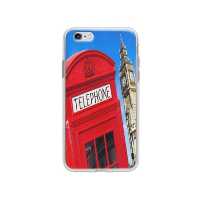 Coque Pour iPhone 6S Plus Cabine Téléphonique - Coque Wiqeo 5€-10€, Estelle Adam, Illustration, iPhone 6S Plus, U.K. Wiqeo, Déstockeur de Coques Pour iPhone