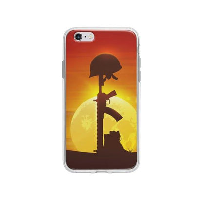 Coque Pour iPhone 6S Plus Casque et Fusil - Coque Wiqeo 5€-10€, Estelle Adam, Illustration, iPhone 6S Plus Wiqeo, Déstockeur de Coques Pour iPhone