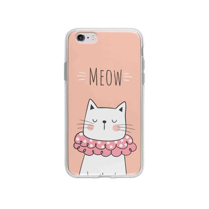 Coque Pour iPhone 6S Plus Chat Meow - Coque Wiqeo 5€-10€, Animaux, Géraud Fournier, iPhone 6S Plus, Mignon Wiqeo, Déstockeur de Coques Pour iPhone