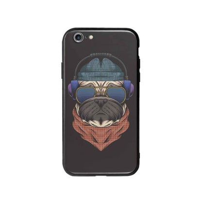 Coque Pour iPhone 6S Plus Chien Écouteurs - Coque Wiqeo 5€-10€, Animaux, Estelle Adam, Illustration, iPhone 6S Plus Wiqeo, Déstockeur de Coques Pour iPhone