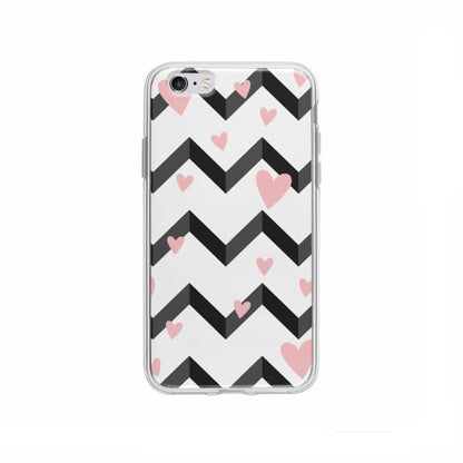 Coque Pour iPhone 6S Plus Cœurs Motif Noir et Blanc - Coque Wiqeo 5€-10€, Cœurs, Estelle Adam, iPhone 6S Plus, Motif Wiqeo, Déstockeur de Coques Pour iPhone