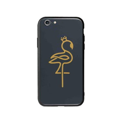 Coque Pour iPhone 6S Plus Flamant Rose Linéaire - Coque Wiqeo 5€-10€, Animaux, Estelle Adam, iPhone 6S Plus, Motif Wiqeo, Déstockeur de Coques Pour iPhone