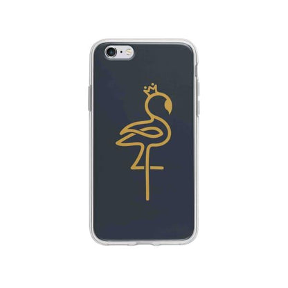 Coque Pour iPhone 6S Plus Flamant Rose Linéaire - Coque Wiqeo 5€-10€, Animaux, Estelle Adam, iPhone 6S Plus, Motif Wiqeo, Déstockeur de Coques Pour iPhone