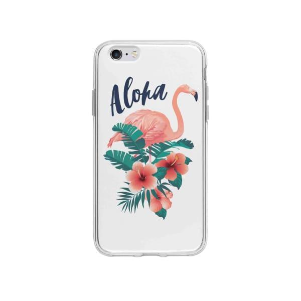 Coque Pour iPhone 6S Plus Flamant Rose Tropical - Coque Wiqeo 5€-10€, Estelle Adam, Feuilles, iPhone 6S Plus, Motif Wiqeo, Déstockeur de Coques Pour iPhone