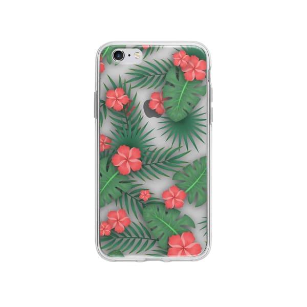 Coque Pour iPhone 6S Plus Flore Exotique - Coque Wiqeo 5€-10€, Estelle Adam, Feuilles, Fleur, iPhone 6S Plus, Motif Wiqeo, Déstockeur de Coques Pour iPhone