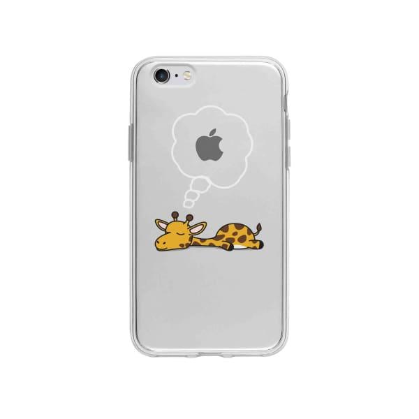 Coque Pour iPhone 6S Plus Girafe Endormie - Coque Wiqeo 5€-10€, Animaux, Estelle Adam, Illustration, iPhone 6S Plus Wiqeo, Déstockeur de Coques Pour iPhone