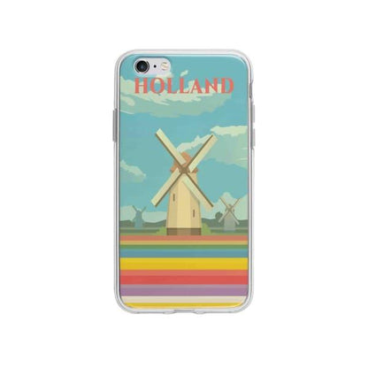 Coque Pour iPhone 6S Plus Hollande - Coque Wiqeo 5€-10€, Illustration, iPhone 6S Plus, Robert Guillory, Voyage Wiqeo, Déstockeur de Coques Pour iPhone