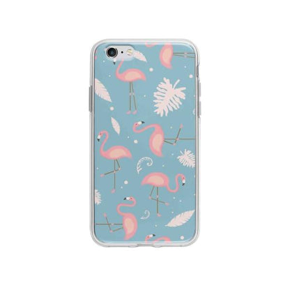 Coque Pour iPhone 6S Plus Motif Flamant Rose - Coque Wiqeo 5€-10€, Estelle Adam, Feuilles, iPhone 6S Plus, Motif Wiqeo, Déstockeur de Coques Pour iPhone