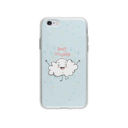 Coque Pour iPhone 6S Plus Nuage Souriant - Coque Wiqeo 5€-10€, Géraud Fournier, Illustration, iPhone 6S Plus, Mignon Wiqeo, Déstockeur de Coques Pour iPhone