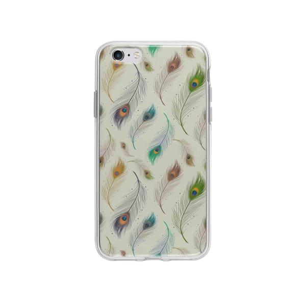 Coque Pour iPhone 6S Plus Plumes de Paon - Coque Wiqeo 5€-10€, Estelle Adam, Illustration, iPhone 6S Plus, Motif Wiqeo, Déstockeur de Coques Pour iPhone