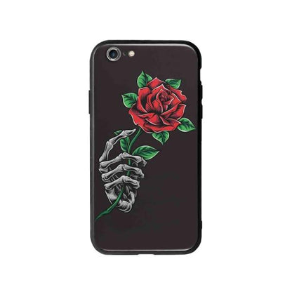 Coque Pour iPhone 6S Plus Rose Squelette - Coque Wiqeo 5€-10€, Albert Dupont, Fleur, iPhone 6S Plus, Squelette Wiqeo, Déstockeur de Coques Pour iPhone