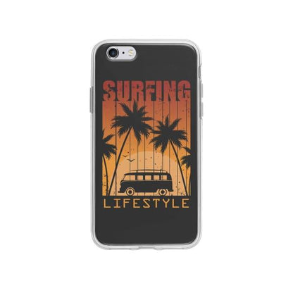 Coque Pour iPhone 6S Plus "Surfing Lifestyle" - Coque Wiqeo 5€-10€, Estelle Adam, Illustration, iPhone 6S Plus, Motif Wiqeo, Déstockeur de Coques Pour iPhone