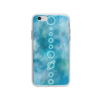 Coque Pour iPhone 6S Plus Système Solaire Néon - Coque Wiqeo 5€-10€, Estelle Adam, Illustration, iPhone 6S Plus, Motif Wiqeo, Déstockeur de Coques Pour iPhone