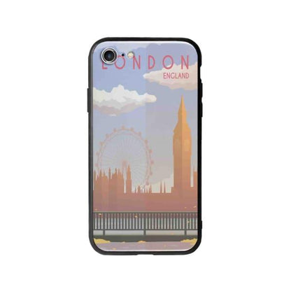 Coque Pour iPhone 7 Big Ben & London Eye - Coque Wiqeo 10€-15€, Estelle Adam, Illustration, iPhone 7, Voyage Wiqeo, Déstockeur de Coques Pour iPhone