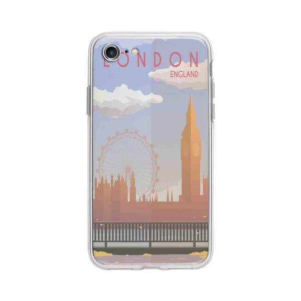 Coque Pour iPhone 7 Big Ben & London Eye - Coque Wiqeo 10€-15€, Estelle Adam, Illustration, iPhone 7, Voyage Wiqeo, Déstockeur de Coques Pour iPhone