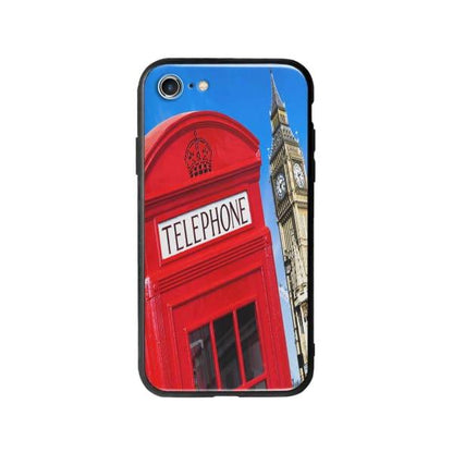 Coque Pour iPhone 7 Cabine Téléphonique - Coque Wiqeo 10€-15€, Estelle Adam, Illustration, iPhone 7, U.K. Wiqeo, Déstockeur de Coques Pour iPhone