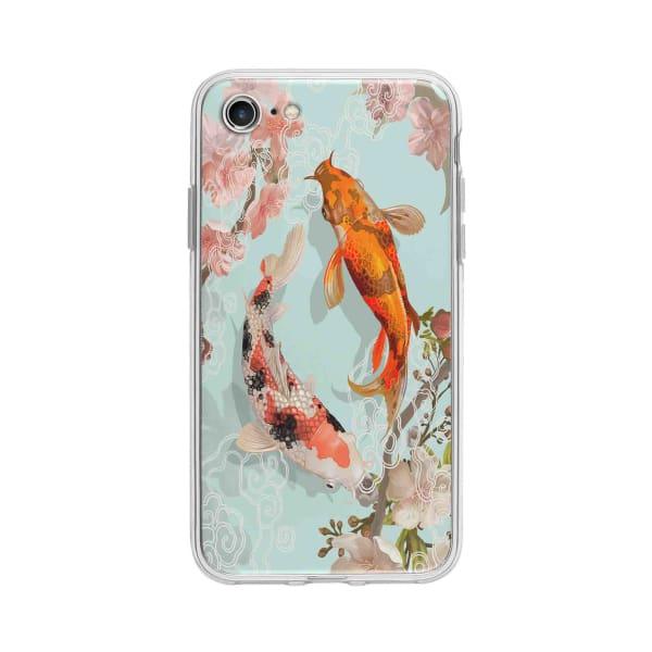 Coque Pour iPhone 7 Carpes Koï - Coque Wiqeo 10€-15€, Estelle Adam, Illustration, iPhone 7 Wiqeo, Déstockeur de Coques Pour iPhone