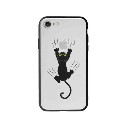 Coque Pour iPhone 7 Chat Griffant - Coque Wiqeo 10€-15€, Géraud Fournier, Illustration, iPhone 7, Mignon Wiqeo, Déstockeur de Coques Pour iPhone