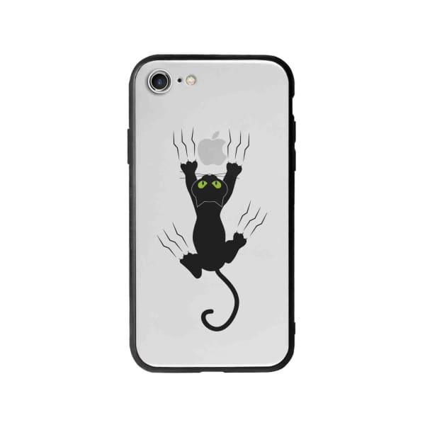 Coque Pour iPhone 7 Chat Griffant - Coque Wiqeo 10€-15€, Géraud Fournier, Illustration, iPhone 7, Mignon Wiqeo, Déstockeur de Coques Pour iPhone