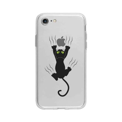 Coque Pour iPhone 7 Chat Griffant - Coque Wiqeo 10€-15€, Géraud Fournier, Illustration, iPhone 7, Mignon Wiqeo, Déstockeur de Coques Pour iPhone