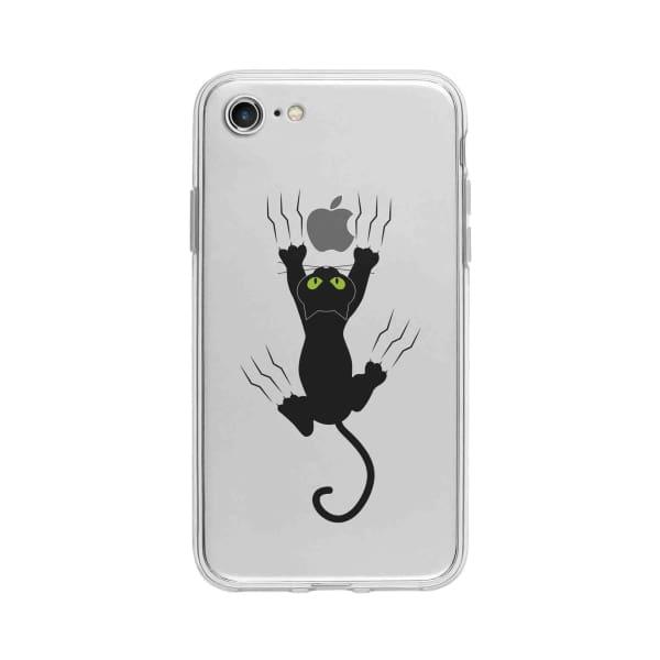 Coque Pour iPhone 7 Chat Griffant - Coque Wiqeo 10€-15€, Géraud Fournier, Illustration, iPhone 7, Mignon Wiqeo, Déstockeur de Coques Pour iPhone