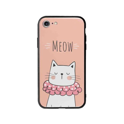 Coque Pour iPhone 7 Chat Meow - Coque Wiqeo 10€-15€, Animaux, Géraud Fournier, iPhone 7, Mignon Wiqeo, Déstockeur de Coques Pour iPhone