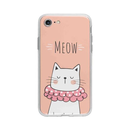 Coque Pour iPhone 7 Chat Meow - Coque Wiqeo 10€-15€, Animaux, Géraud Fournier, iPhone 7, Mignon Wiqeo, Déstockeur de Coques Pour iPhone