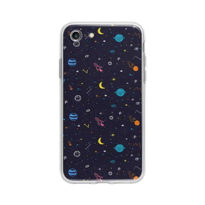 Coque Pour iPhone 7 Dessin Galactique - Coque Wiqeo 10€-15€, Estelle Adam, Illustration, iPhone 7, Motif Wiqeo, Déstockeur de Coques Pour iPhone