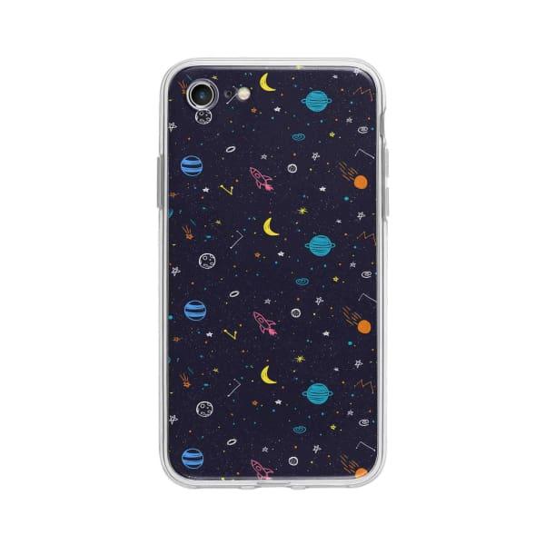 Coque Pour iPhone 7 Dessin Galactique - Coque Wiqeo 10€-15€, Estelle Adam, Illustration, iPhone 7, Motif Wiqeo, Déstockeur de Coques Pour iPhone