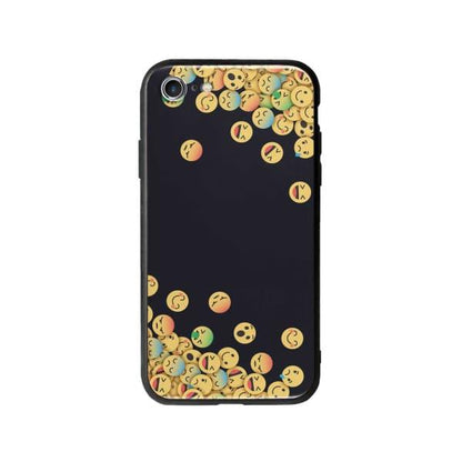 Coque Pour iPhone 7 Emojis Tombants - Coque Wiqeo 10€-15€, Estelle Adam, iPhone 7, Motif Wiqeo, Déstockeur de Coques Pour iPhone