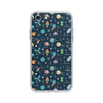 Coque Pour iPhone 7 Espace Alphabet - Coque Wiqeo 10€-15€, Estelle Adam, Illustration, iPhone 7, Motif Wiqeo, Déstockeur de Coques Pour iPhone