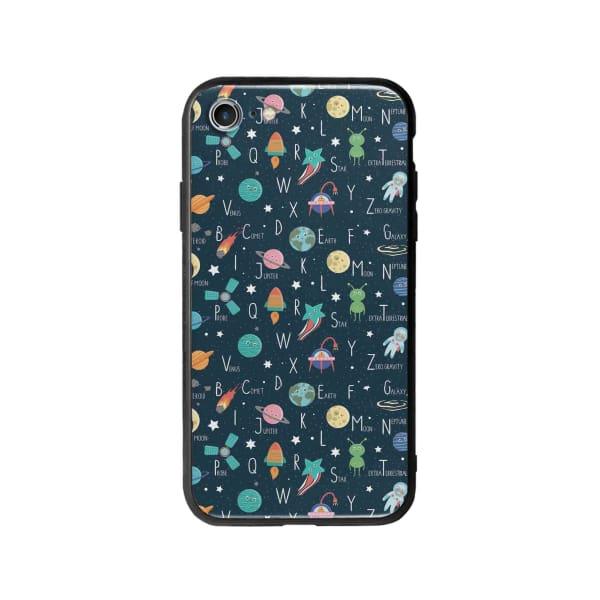 Coque Pour iPhone 7 Espace Alphabet - Coque Wiqeo 10€-15€, Estelle Adam, Illustration, iPhone 7, Motif Wiqeo, Déstockeur de Coques Pour iPhone