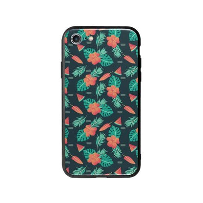 Coque Pour iPhone 7 Été Floral - Coque Wiqeo 10€-15€, Estelle Adam, Feuilles, Fleur, iPhone 7, Motif Wiqeo, Déstockeur de Coques Pour iPhone