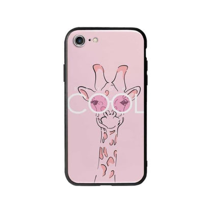 Coque Pour iPhone 7 Girafe Cool - Coque Wiqeo 10€-15€, Animaux, Estelle Adam, Illustration, iPhone 7 Wiqeo, Déstockeur de Coques Pour iPhone