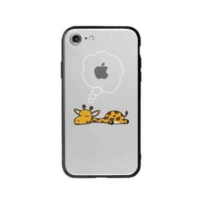 Coque Pour iPhone 7 Girafe Endormie - Coque Wiqeo 10€-15€, Animaux, Estelle Adam, Illustration, iPhone 7 Wiqeo, Déstockeur de Coques Pour iPhone