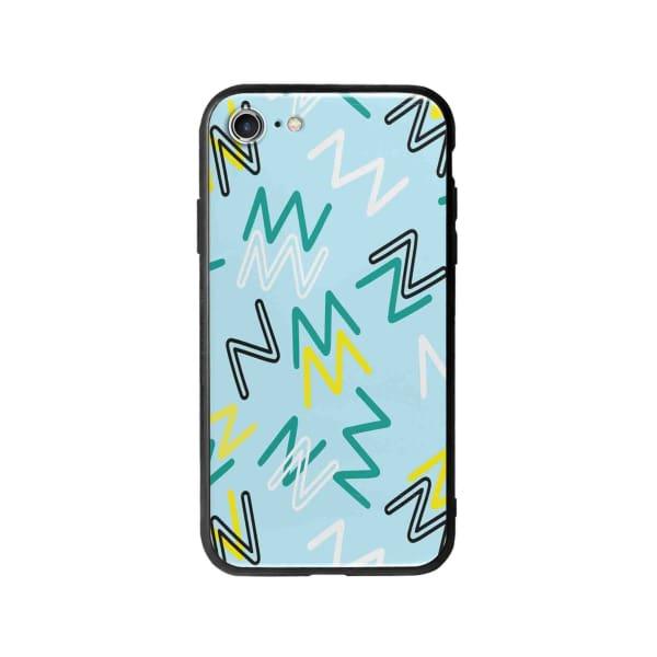 Coque Pour iPhone 7 Gribouillis Géométrique - Coque Wiqeo 10€-15€, Estelle Adam, iPhone 7, Motif Wiqeo, Déstockeur de Coques Pour iPhone