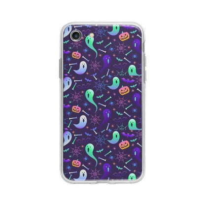 Coque Pour iPhone 7 Halloween Fantôme - Coque Wiqeo 10€-15€, Estelle Adam, iPhone 7, Motif Wiqeo, Déstockeur de Coques Pour iPhone