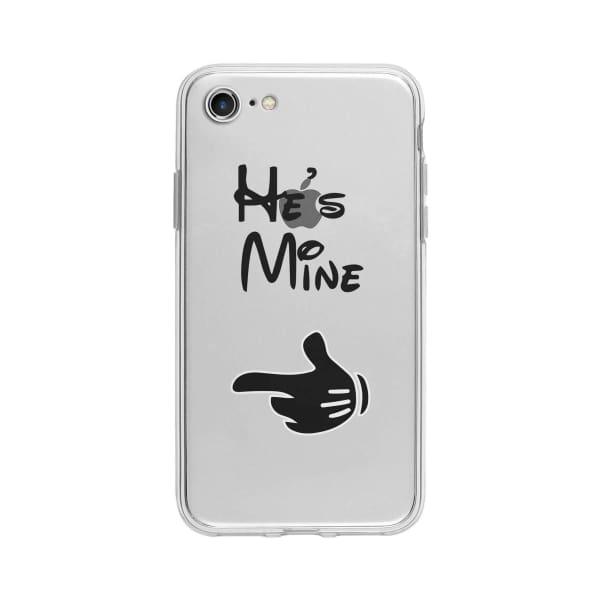 Coque Pour iPhone 7 "He's Mine" - Coque Wiqeo 10€-15€, Couple, iPhone 7, Mireille Lachapelle Wiqeo, Déstockeur de Coques Pour iPhone