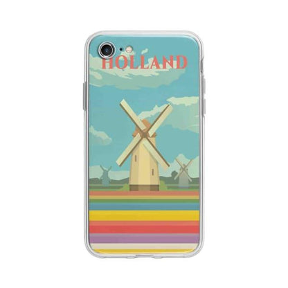 Coque Pour iPhone 7 Hollande - Coque Wiqeo 10€-15€, Illustration, iPhone 7, Robert Guillory, Voyage Wiqeo, Déstockeur de Coques Pour iPhone