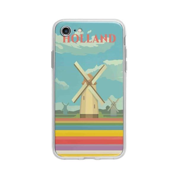 Coque Pour iPhone 7 Hollande - Coque Wiqeo 10€-15€, Illustration, iPhone 7, Robert Guillory, Voyage Wiqeo, Déstockeur de Coques Pour iPhone