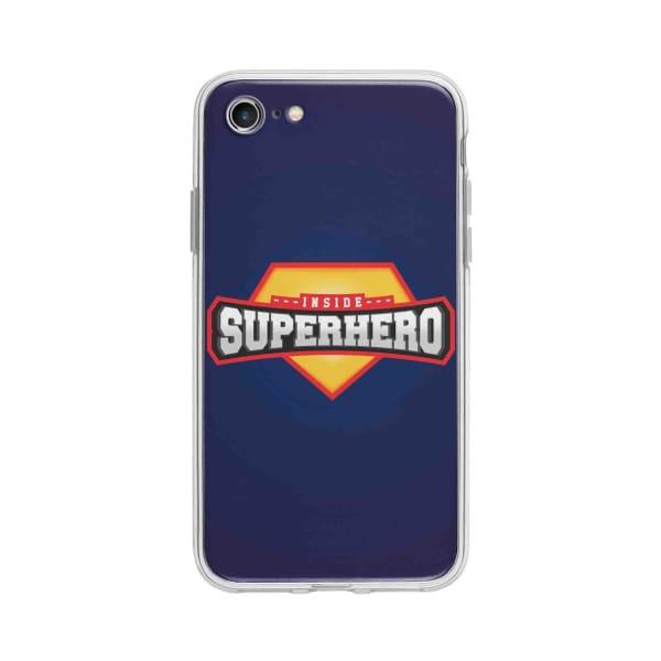 Coque Pour iPhone 7 "Inside Superhero" - Coque Wiqeo 10€-15€, Estelle Adam, Illustration, iPhone 7 Wiqeo, Déstockeur de Coques Pour iPhone