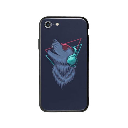 Coque Pour iPhone 7 Loup Extatique - Coque Wiqeo 10€-15€, Estelle Adam, Illustration, iPhone 7, Motif Wiqeo, Déstockeur de Coques Pour iPhone