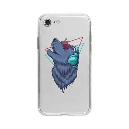 Coque Pour iPhone 7 Loup Extatique - Coque Wiqeo 10€-15€, Estelle Adam, Illustration, iPhone 7, Motif Wiqeo, Déstockeur de Coques Pour iPhone