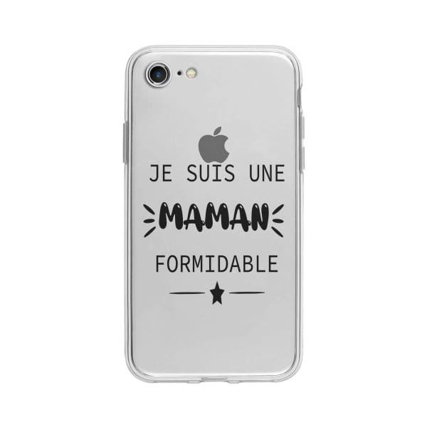 Coque Pour iPhone 7 "Maman Formidable" - Coque Wiqeo 10€-15€, Géraud Fournier, iPhone 7, Mignon Wiqeo, Déstockeur de Coques Pour iPhone