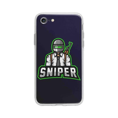 Coque Pour iPhone 7 Mascotte Sniper - Coque Wiqeo 10€-15€, Estelle Adam, Illustration, iPhone 7 Wiqeo, Déstockeur de Coques Pour iPhone